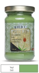 Artdeco Gold Geleneksel Ebru Boyası 105ml Yeşil 560 S.3 - 1