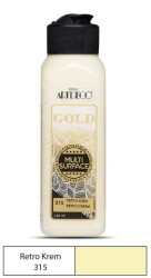 Artdeco Gold Multi Surface Akrilik Boya 140 ml. 315 RETRO KREM - 1