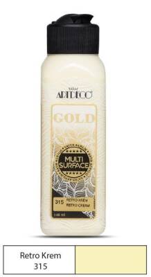 Artdeco Gold Multi Surface Akrilik Boya 140 ml. 315 RETRO KREM - 1