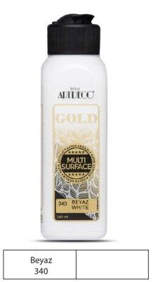 Artdeco Gold Multi Surface Akrilik Boya 140 ml. 340 BEYAZ - 1