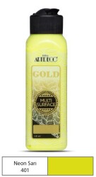 Artdeco Gold Multi Surface Akrilik Boya 140 ml. 401 NEON SARI - 1