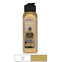 Artdeco Gold Multi Surface Akrilik Boya 140 ml. 501 METALİK ALTIN - 1