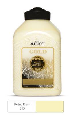 Artdeco Gold Multi Surface Akrilik Boya 500 ml. 315 RETRO KREM - 1