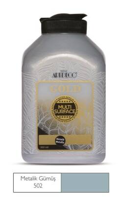 Artdeco Gold Multi Surface Akrilik Boya 500 ml. 502 METALİK GÜMÜŞ - 1