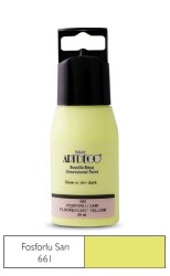 Artdeco Karanlıkta Parlayan (Glow in the Dark) Boyutlu Boya 60 ml. FOSFORLU SARI - 1