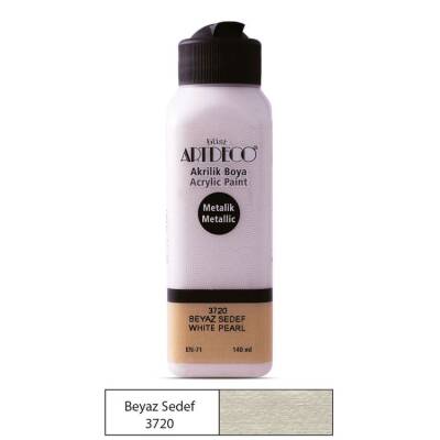 Artdeco Metalik Akrilik Boya 140 ml. 3720 Beyaz Sedef - 1