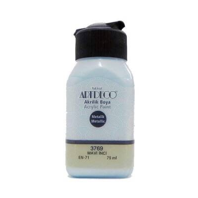 Artdeco Metalik Akrilik Boya 75 ml. 3769 Mavi İnci - 1