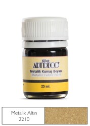 Artdeco Metalik Kumaş Boyası 221 Altın Yaldız - 1