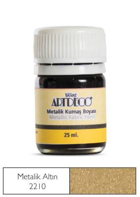 Artdeco Metalik Kumaş Boyası 221 Altın Yaldız - 1