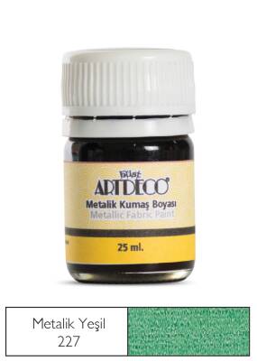 Artdeco Metalik Kumaş Boyası 227 Yeşil - 1