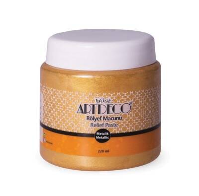 Artdeco Metalik Rölyef Macunu 22-21 Metalik Altın - 1
