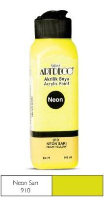 Artdeco Neon Akrilik Boya 140 ml. NEON SARI - 1