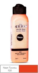 Artdeco Neon Akrilik Boya 140 ml. NEON TURUNCU - 1