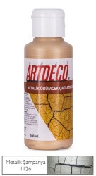 Artdeco Örümcek Çatlatma Boyası 1126 Metalik Şampanya - 1
