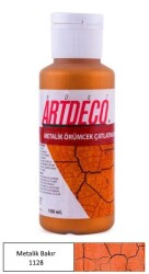 Artdeco Örümcek Çatlatma Boyası 1128 Metalik Bakır - 1
