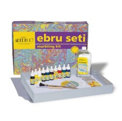 Artdeco Profesyonel Ebru Seti 35x50 cm. 10 Renk - 1