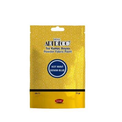 Artdeco Toz Kumaş Boyası 13 gr Kot Mavi 1109 - 1