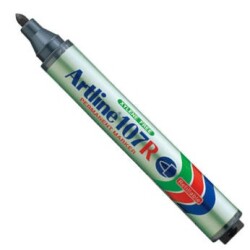 Artline 107R Doldurulabilir Yuvarlak Uç Permanent Marker SİYAH - 1