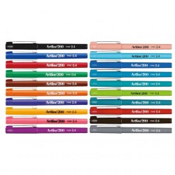 Artline 200 Fineliner 0.4mm İnce Uçlu Yazı ve Çizim Kalemi 20 RENK SET - 1
