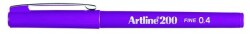 Artline 200 Fineliner 0.4mm İnce Uçlu Yazı ve Çizim Kalemi MAGENTA - 1