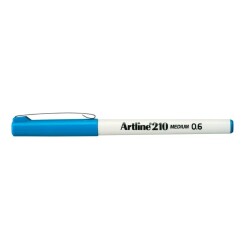 Artline 210N Keçe Uçlu Yazı Kalemi 0,6mm Gök Mavisi - 1
