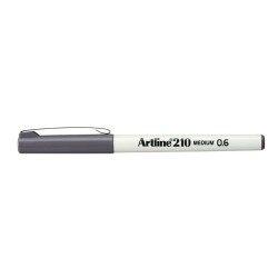 Artline 210N Keçe Uçlu Yazı Kalemi 0,6mm Gri - 1
