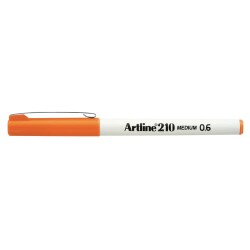 Artline 210N Keçe Uçlu Yazı Kalemi 0,6mm Turuncu - 1