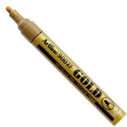 Artline 900XF Metalik Mürekkepli Markör 2.3 mm ALTIN YALDIZ - 1