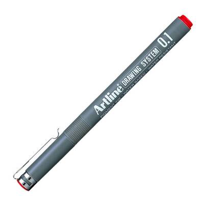 Artline Drawing System Teknik Çizim Kalemi 0.1 mm Kırmızı - 1