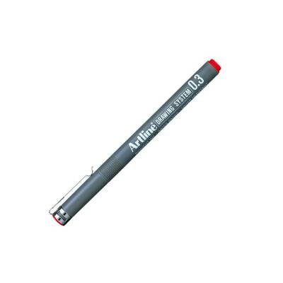 Artline Drawing System Teknik Çizim Kalemi 0.3 mm Kırmızı - 1
