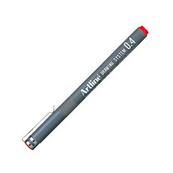 Artline Drawing System Teknik Çizim Kalemi 0.4 mm Kırmızı - 1