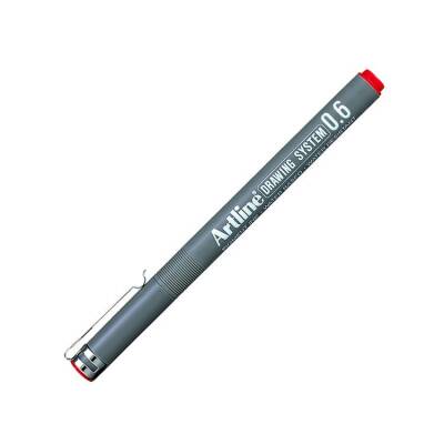 Artline Drawing System Teknik Çizim Kalemi 0.6 mm Kırmızı - 1