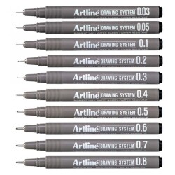Artline Drawing System Teknik Çizim Kalemi 10'lu Set - 1
