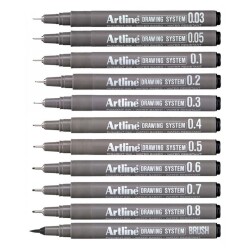 Artline Drawing System Teknik Çizim Kalemi 11'li Set - 1