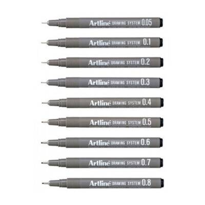 Artline Drawing System Teknik Çizim Kalemi 9'lu Set - 1