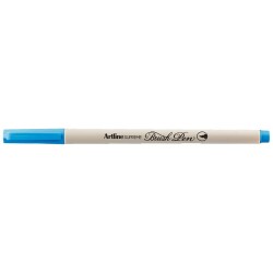 Artline Supreme Brush Uçlu Kalem Fosforlu Mavi - 1