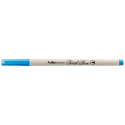 Artline Supreme Brush Uçlu Kalem Fosforlu Mavi - 1