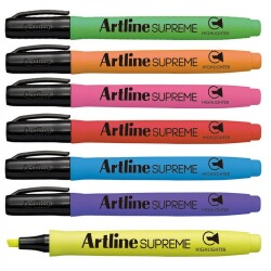 Artline Supreme Fosforlu Kalem 7 Renk Set - 1