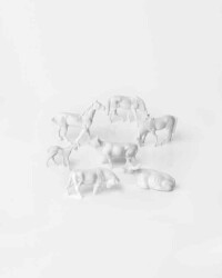 Beyaz Evcil Hayvanlar 1/100 3 Adet - Eshel