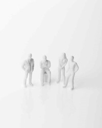 Beyaz İnsan Figürü 1/75 10 Adet - Eshel