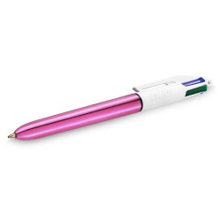 Bic 4 Colours Shine 4 Renk Tükenmez Kalem Pembe Gövde - 1