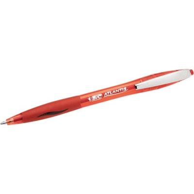 Bic Atlantis Soft Easy Glide 1.0 Tükenmez Kalem Kırmızı - 1