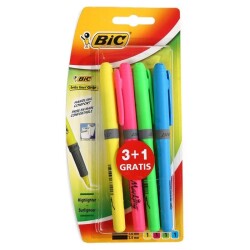 Bic Brite Liner Grip Fosforlu İşaretleme Kalemi 4 Renk - 1