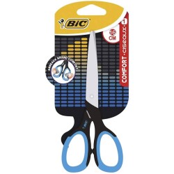 Bic Comfort Yumuşak Tutaçlı Makas 16 cm Mavi - 1