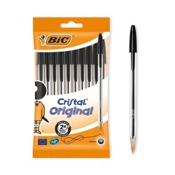 Bic Cristal Medium Tükenmez Kalem 10'lu Poşet Siyah - 1