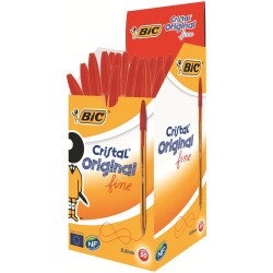 Bic Crystal Fine Tükenmez Kalem Kırmızı 50'li Kutu - 1