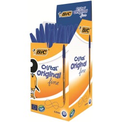 Bic Crystal Fine Tükenmez Kalem Mavi 50'li Kutu - 1