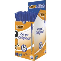 Bic Crystal Medium Tükenmez Kalem Mavi 50'li Kutu - 1