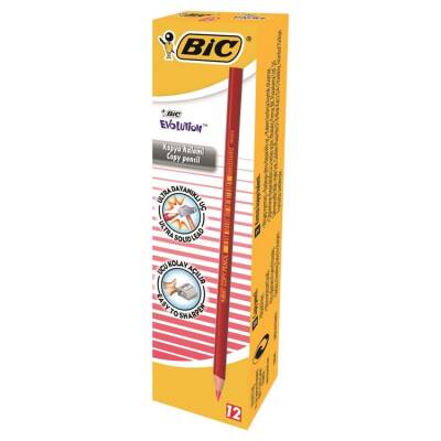 Bic Evolution Kırmızı Kopya Kalemi 12'li Kutu - 1