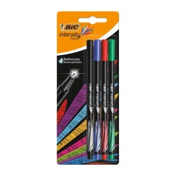 Bic Intensity Fine Liner İnce Uçlu Kalem 4'lü Blister Klasik - 1